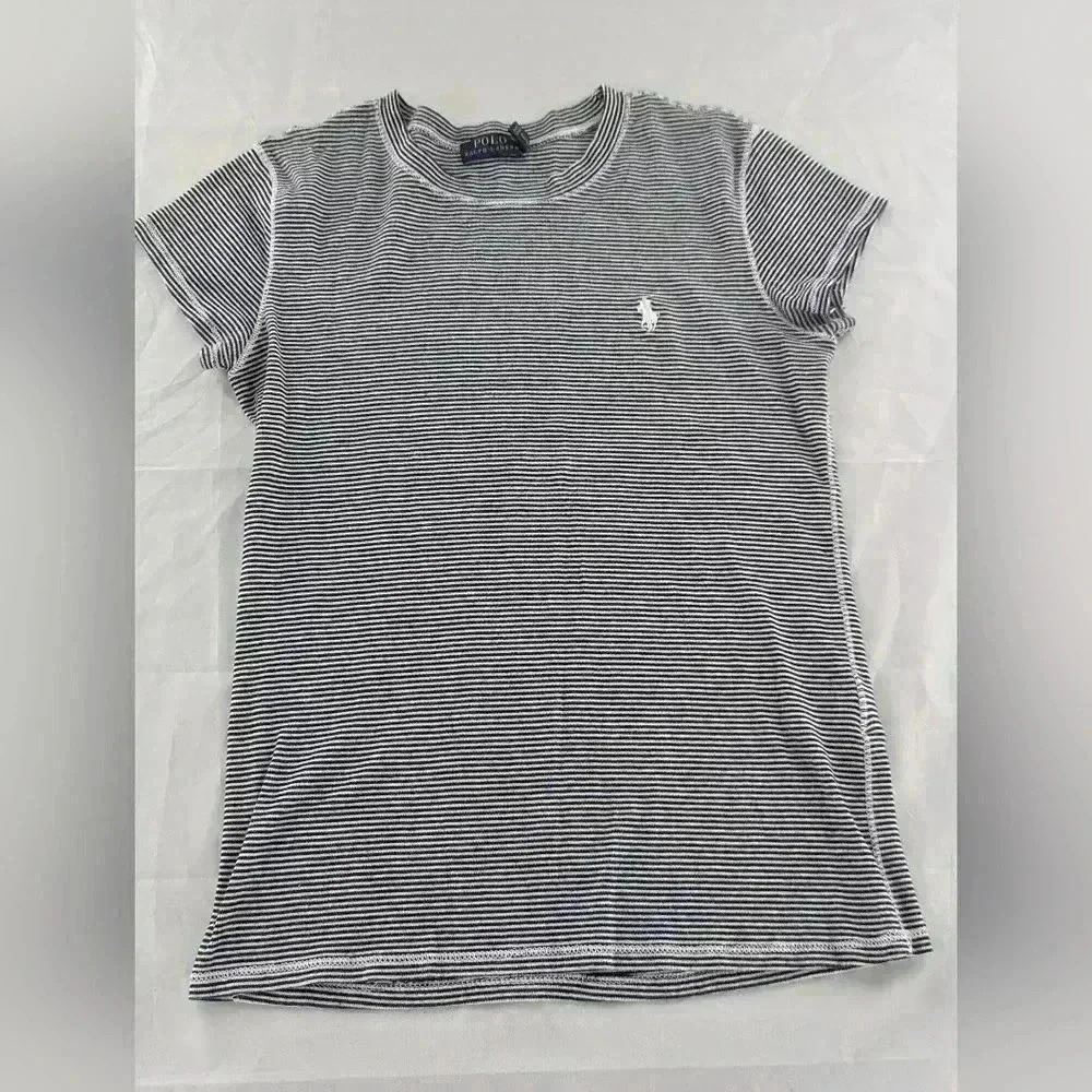 Polo Ralph Lauren Teen Girls Cotton Striped T Shirt Medium